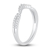 Thumbnail Image 1 of Diamond Contour Anniversary Band 1/5 ct tw Round 14K White Gold