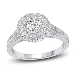 Diamond Engagement Ring 1 ct tw Round 14K White Gold