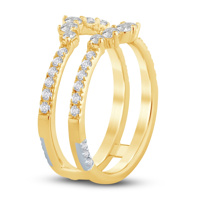Pnina Tornai Diamond Enhancer Ring 3/4 ct tw Round 14K Yellow Gold