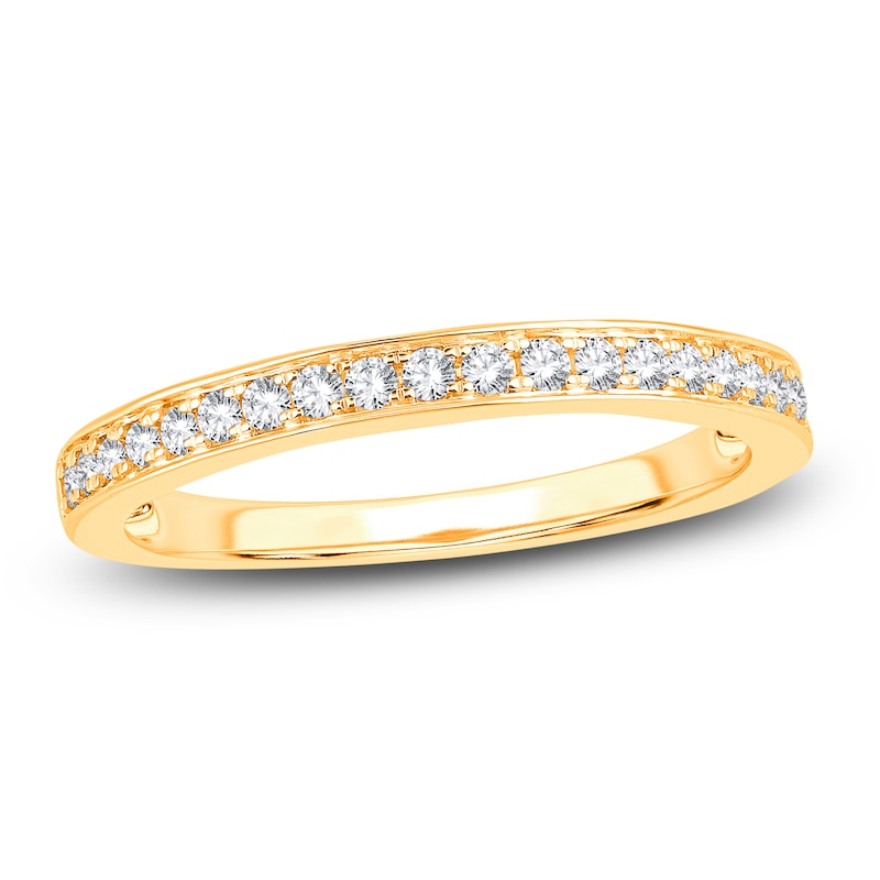 Diamond Wedding Band 1/5 ct tw Round 14K Yellow Gold