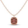 Thumbnail Image 0 of Juliette Maison Natural Garnet Pendant Necklace 10K Rose Gold