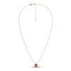 Thumbnail Image 1 of Juliette Maison Natural Garnet Pendant Necklace 10K Rose Gold