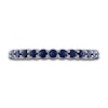 Thumbnail Image 3 of Vera Wang WISH Natural Blue Sapphire Band 10K White Gold