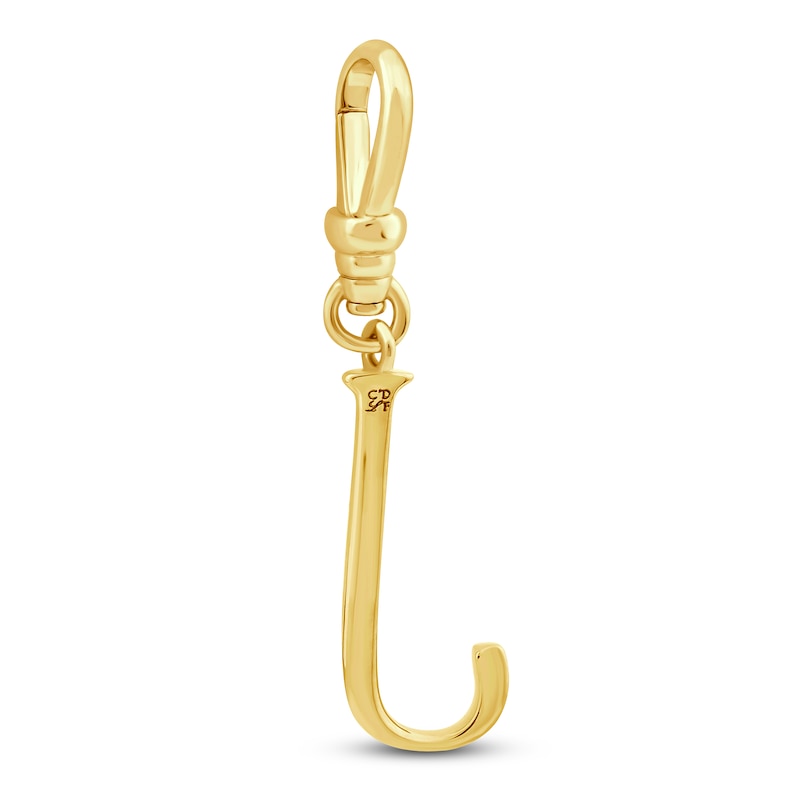 Charm'd by Lulu Frost Diamond Letter J Charm 1/15 ct tw Pavé Round 10K Yellow Gold