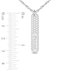 Thumbnail Image 1 of Men's Engravable Pendant Necklace 10K White Gold 18"