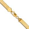 Thumbnail Image 3 of Solid Herringbone Chain Necklace 14K Yellow Gold 18&quot; 6.5mm