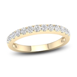 Diamond Wedding Band 1/2 ct tw Round 14K Yellow Gold