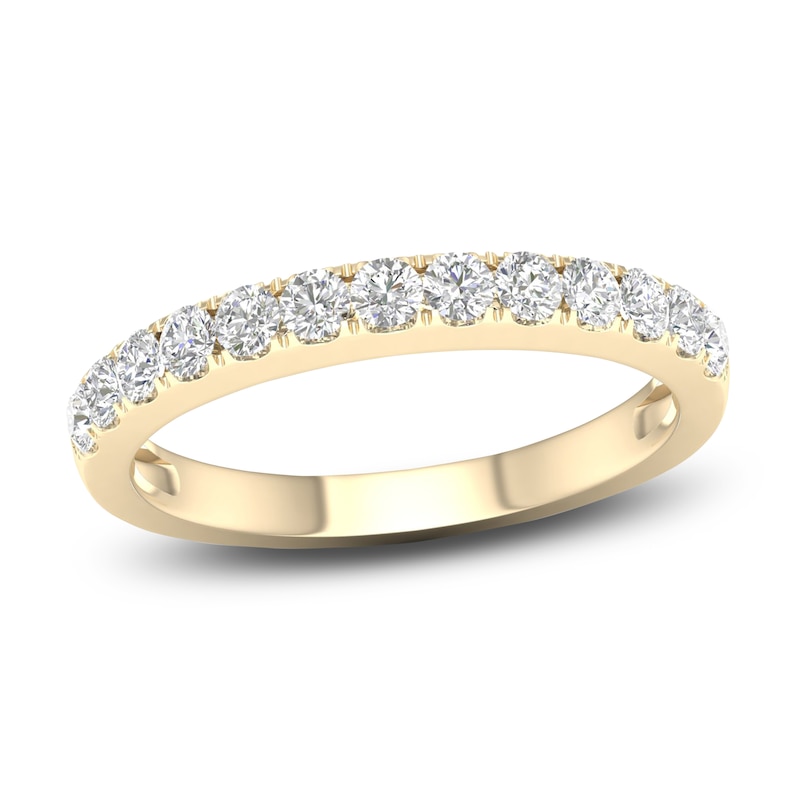 Main Image 1 of Diamond Wedding Band 1/2 ct tw Round 14K Yellow Gold