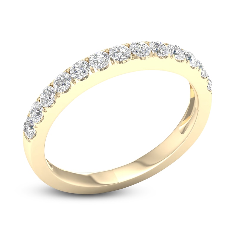 Main Image 2 of Diamond Wedding Band 1/2 ct tw Round 14K Yellow Gold