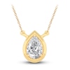 Thumbnail Image 1 of Diamond Pendant Necklace 3/8 ct tw Pear 14K Yellow Gold 18&quot; (I1,I)