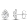 Thumbnail Image 1 of Diamond Earrings 5/8 ct tw Pear/Round 14K White Gold