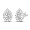 Thumbnail Image 2 of Diamond Earrings 5/8 ct tw Pear/Round 14K White Gold