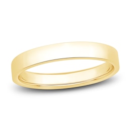 Ladies Flat Wedding Band 14K Yellow Gold 3.0mm