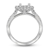 Thumbnail Image 2 of Diamond Engagement Ring Setting 1/2 ct tw Round 14K White Gold