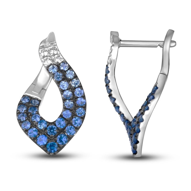 Le Vian Natural Sapphire Ombre Earrings 14K Vanilla Gold