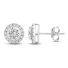 Thumbnail Image 1 of Diamond Halo Earrings 2 ct tw 14K White Gold