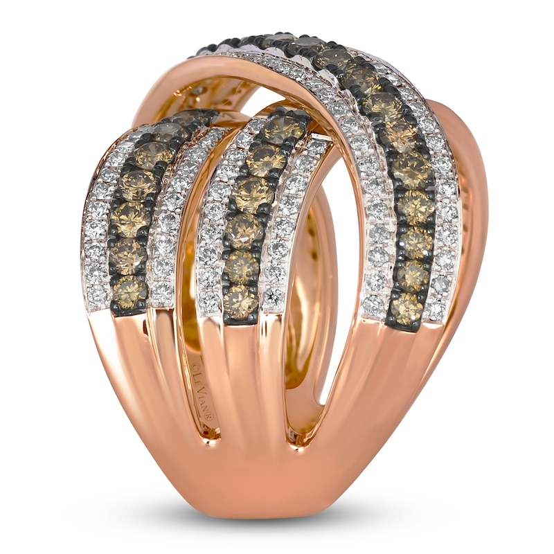 Le Vian Diamond Ring 2-1/4 ct tw 14K Strawberry Gold