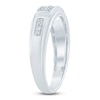 Thumbnail Image 2 of Men's Diamond Anniversary Band 1/4 ct tw 14K White Gold