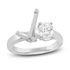 Thumbnail Image 1 of Certified Diamond Two-Stone Engagement Ring Setting 1 ct tw 14K White Gold