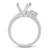 Thumbnail Image 2 of Certified Diamond Two-Stone Engagement Ring Setting 1 ct tw 14K White Gold