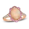 Thumbnail Image 0 of Le Vian Natural Opal & Pink Sapphire Ring 1/4 ct tw Diamonds 14K Strawberry Gold