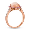 Thumbnail Image 1 of Le Vian Natural Opal & Pink Sapphire Ring 1/4 ct tw Diamonds 14K Strawberry Gold