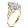 Thumbnail Image 1 of Brilliant Moments Pear, Marquise & Round-Cut Multi-Diamond Engagement Ring 1-3/8 ct tw 14K Yellow Gold