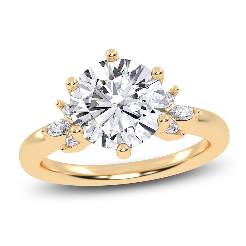 Main Image 1 of Round-Cut Created By Jared Studio Lab-Created Diamond Engagement Ring 2-1/6 ct tw 14K Yellow Gold