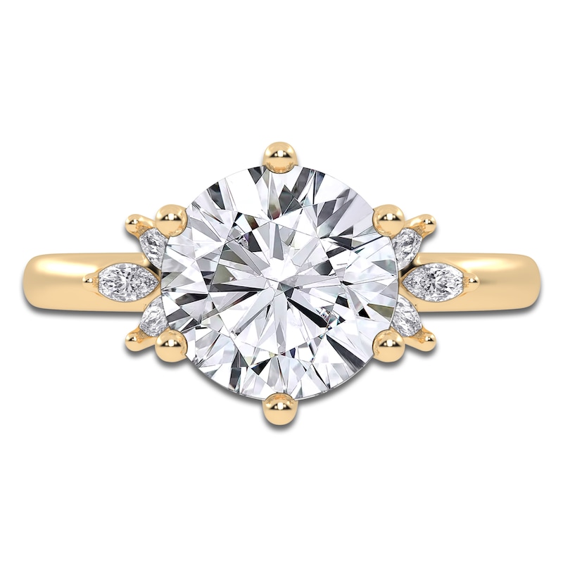 Main Image 3 of Round-Cut Created By Jared Studio Lab-Created Diamond Engagement Ring 2-1/6 ct tw 14K Yellow Gold