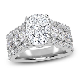 Elongated Cushion-Cut Created By Jared Studio Lab-Created Diamond Engagement Ring 3-3/4 ct tw 14K White Gold