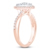 Thumbnail Image 1 of Brilliant Moments Multi-Diamond Marquise Halo Engagement Ring 3/4 ct tw 14K Rose Gold