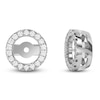 Thumbnail Image 4 of Lab-Created Diamond Earring Jackets 1/8 ct tw 10K White Gold