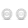 Thumbnail Image 6 of Lab-Created Diamond Earring Jackets 1/8 ct tw 10K White Gold