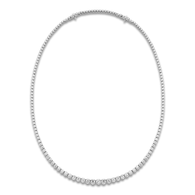 Main Image 1 of Brilliant Moments Diamond Riviera Necklace 6 ct tw 14K White Gold 18&quot;