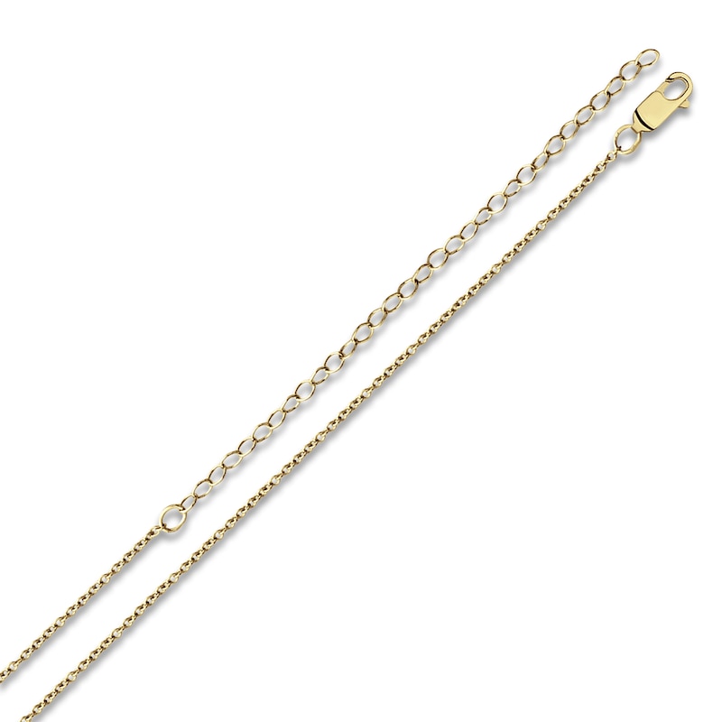 Main Image 8 of Engravable Sports Number Necklace 24K Yellow Gold-Plated Sterling Silver 18&quot;