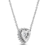 Thumbnail Image 3 of Heart-Shaped Lab-Created Diamond Halo Necklace 5/8 ct tw 14K White Gold 18&quot;