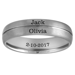 Engravable Wedding Band