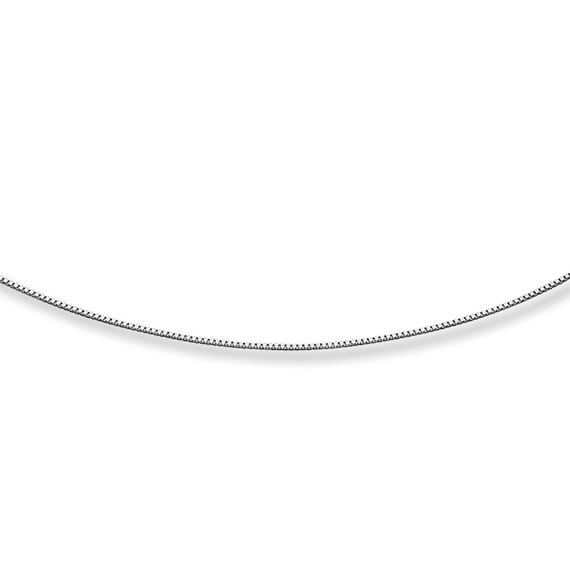 Box Chain 14K White Gold 20" Length