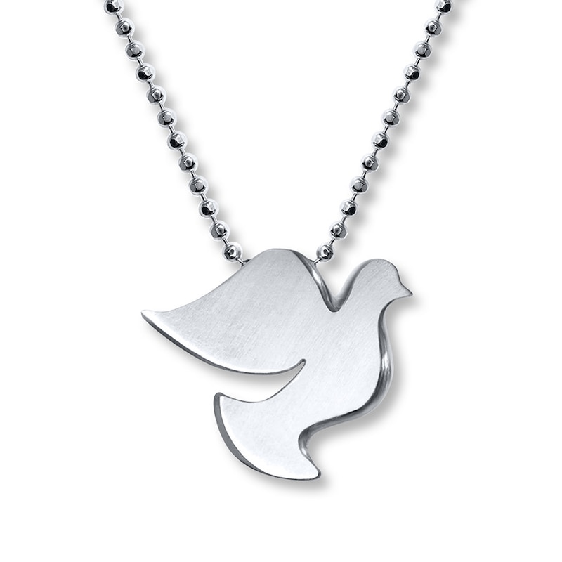 Alex Woo Peace Dove Necklace Sterling Silver