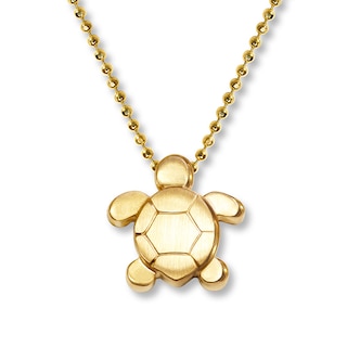 Alex Woo Sea Turtle Necklace 14K Yellow Gold | Jared