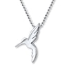 Thumbnail Image 1 of Alex Woo Hummingbird Necklace Sterling Silver