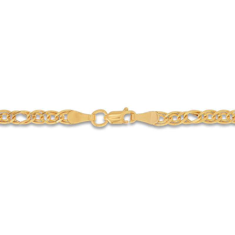 Main Image 2 of Interlock Chain Necklace 14K Yellow Gold 18&quot; Length