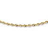 Thumbnail Image 0 of Solid Glitter Rope Chain Necklace 14K Yellow Gold 24" Length 2mm