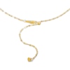 Thumbnail Image 1 of Solid Mirror Chain Necklace 14K Yellow Gold 20" Adjustable 1.3mm