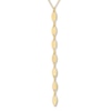 Thumbnail Image 1 of Marquise Disc Lariat Necklace 14K Yellow Gold 16&quot; Adjustable