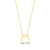 Thumbnail Image 1 of Moon Necklace 14K Yellow Gold 16&quot; Adjustable