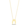 Thumbnail Image 2 of Moon Necklace 14K Yellow Gold 16&quot; Adjustable