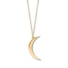 Thumbnail Image 1 of Crescent Moon Necklace 14K Yellow Gold 16-18&quot; Adjustable