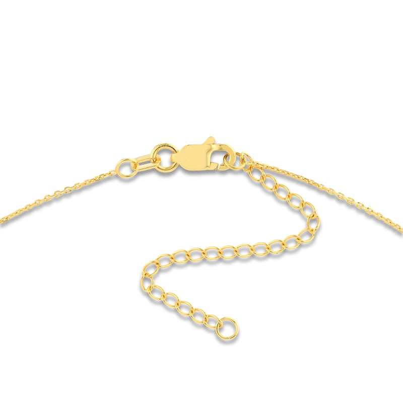 Main Image 3 of Diamond Heart Necklace 14K Yellow Gold 16&quot; Adjustable