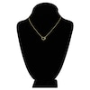 Thumbnail Image 4 of Diamond Heart Necklace 14K Yellow Gold 16&quot; Adjustable